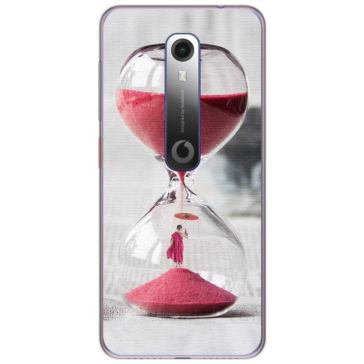 Funda Gel Tpu para Vodafone Smart N10 diseño Reloj Dibujos