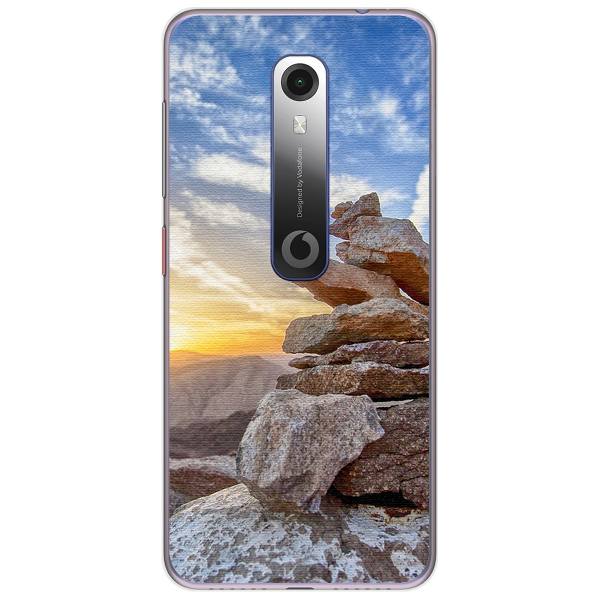 Funda Gel Tpu para Vodafone Smart N10 diseño Sunset Dibujos