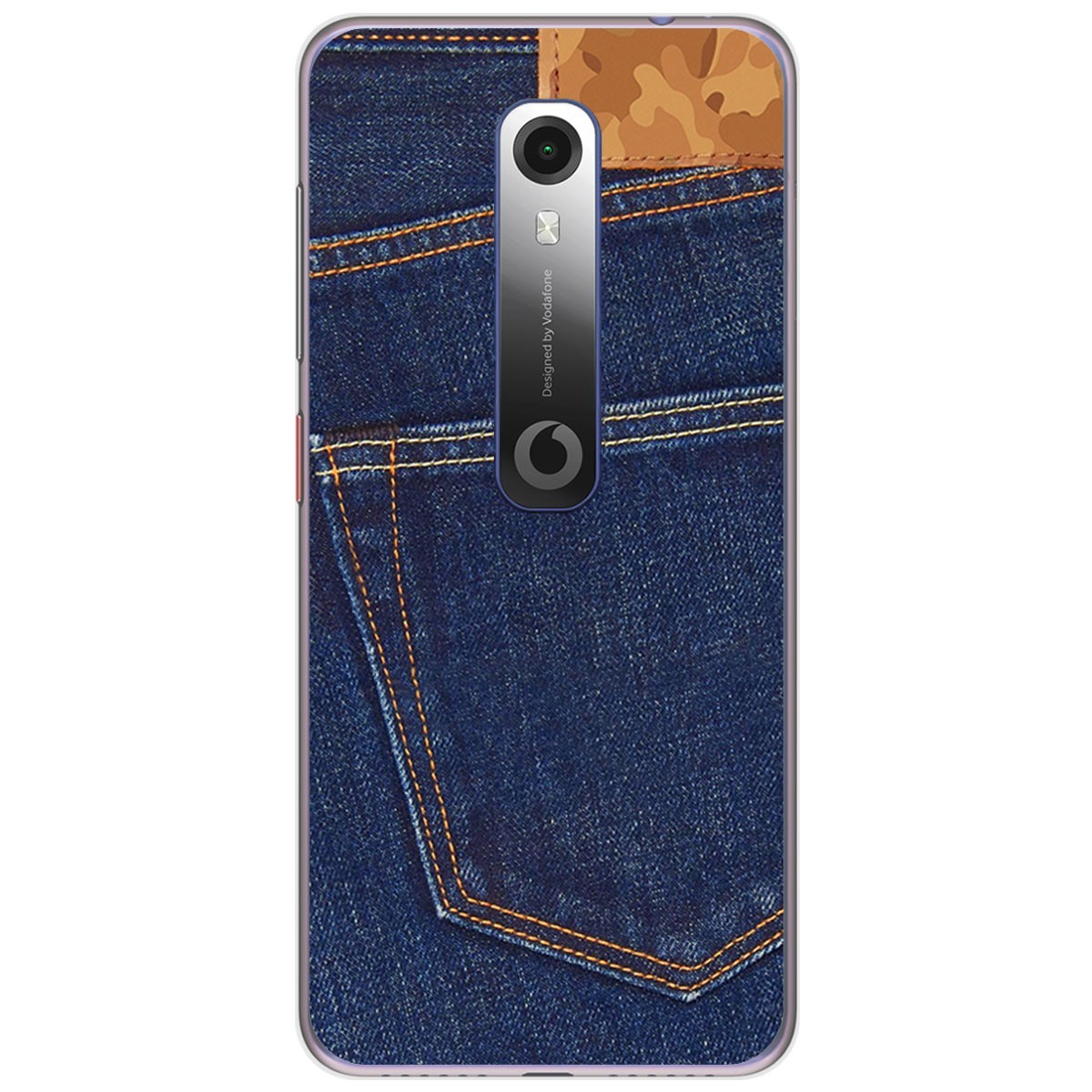 Funda Gel Tpu para Vodafone Smart N10 diseño Vaquero Dibujos