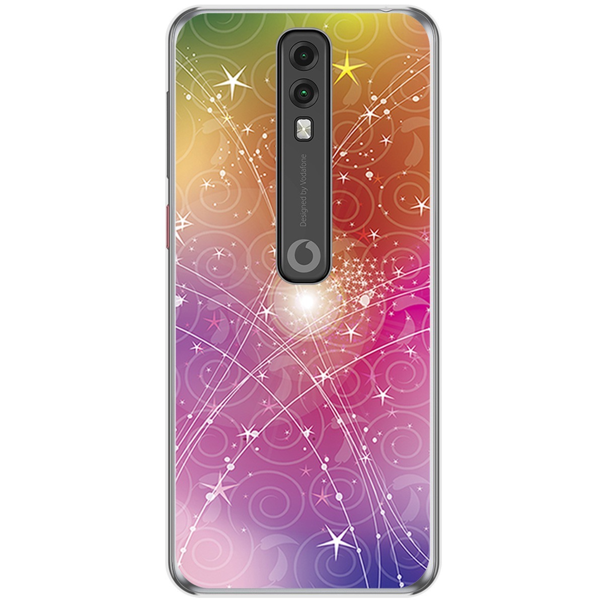 Funda Gel Tpu para Vodafone Smart V10 diseño Abstracto Dibujos