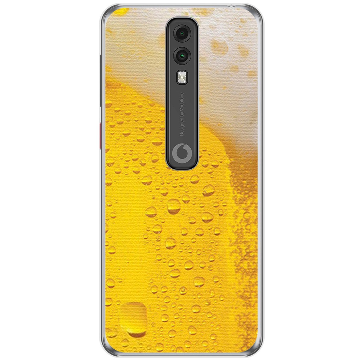 Funda Gel Tpu para Vodafone Smart V10 diseño Cerveza Dibujos