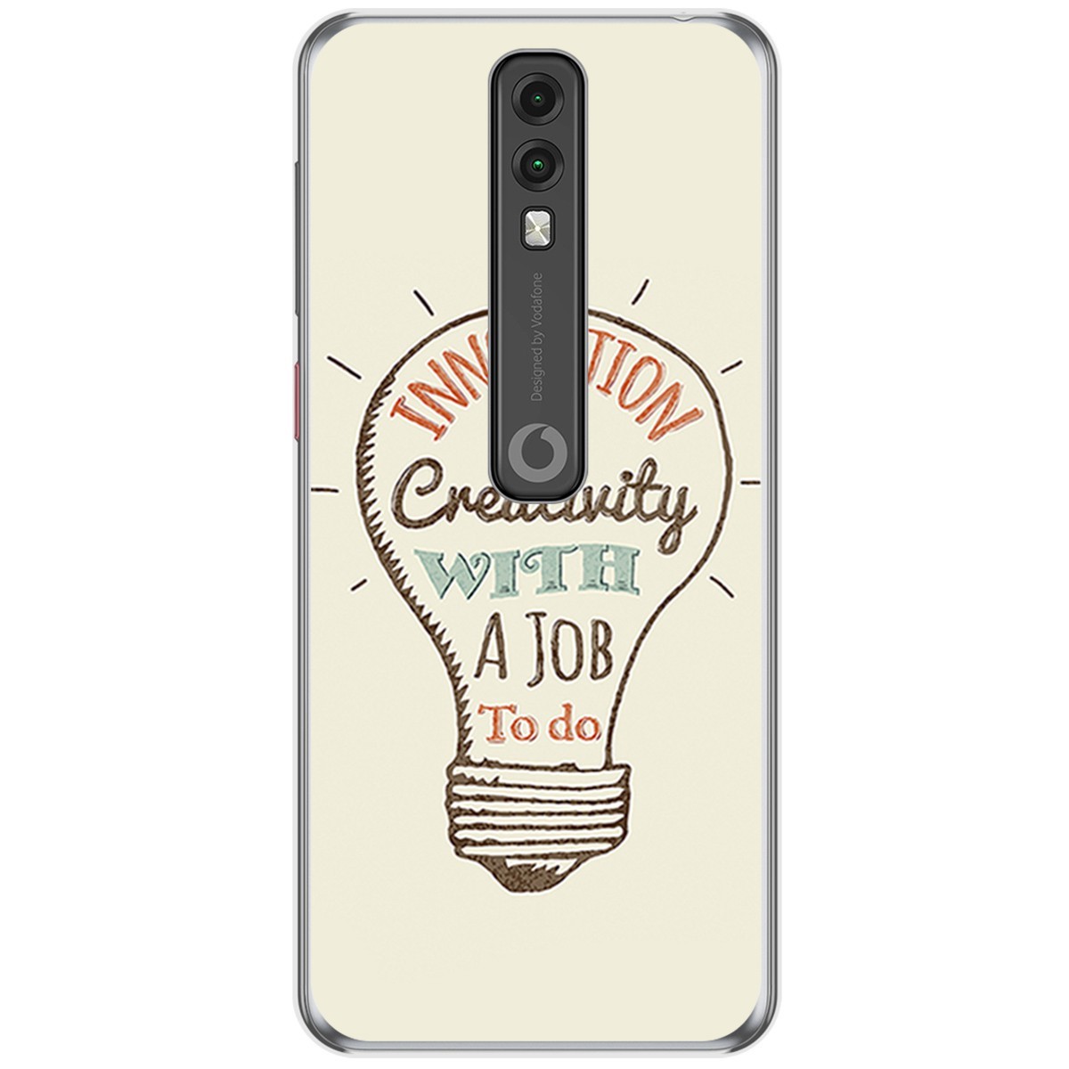 Funda Gel Tpu para Vodafone Smart V10 diseño Creativity Dibujos