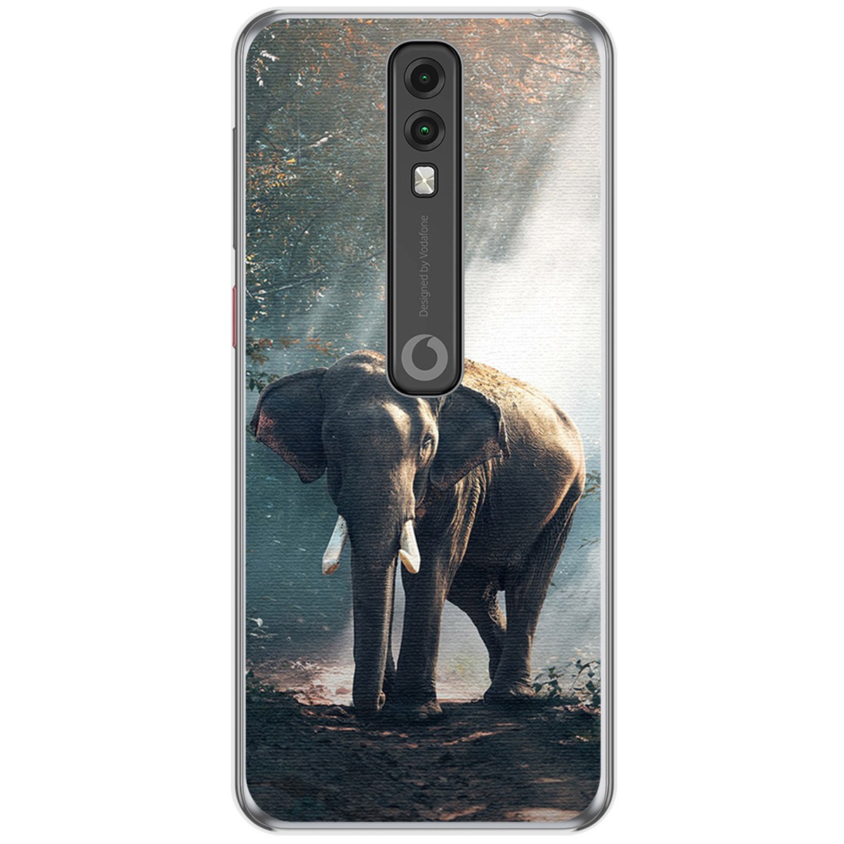 Funda Gel Tpu para Vodafone Smart V10 diseño Elefante Dibujos