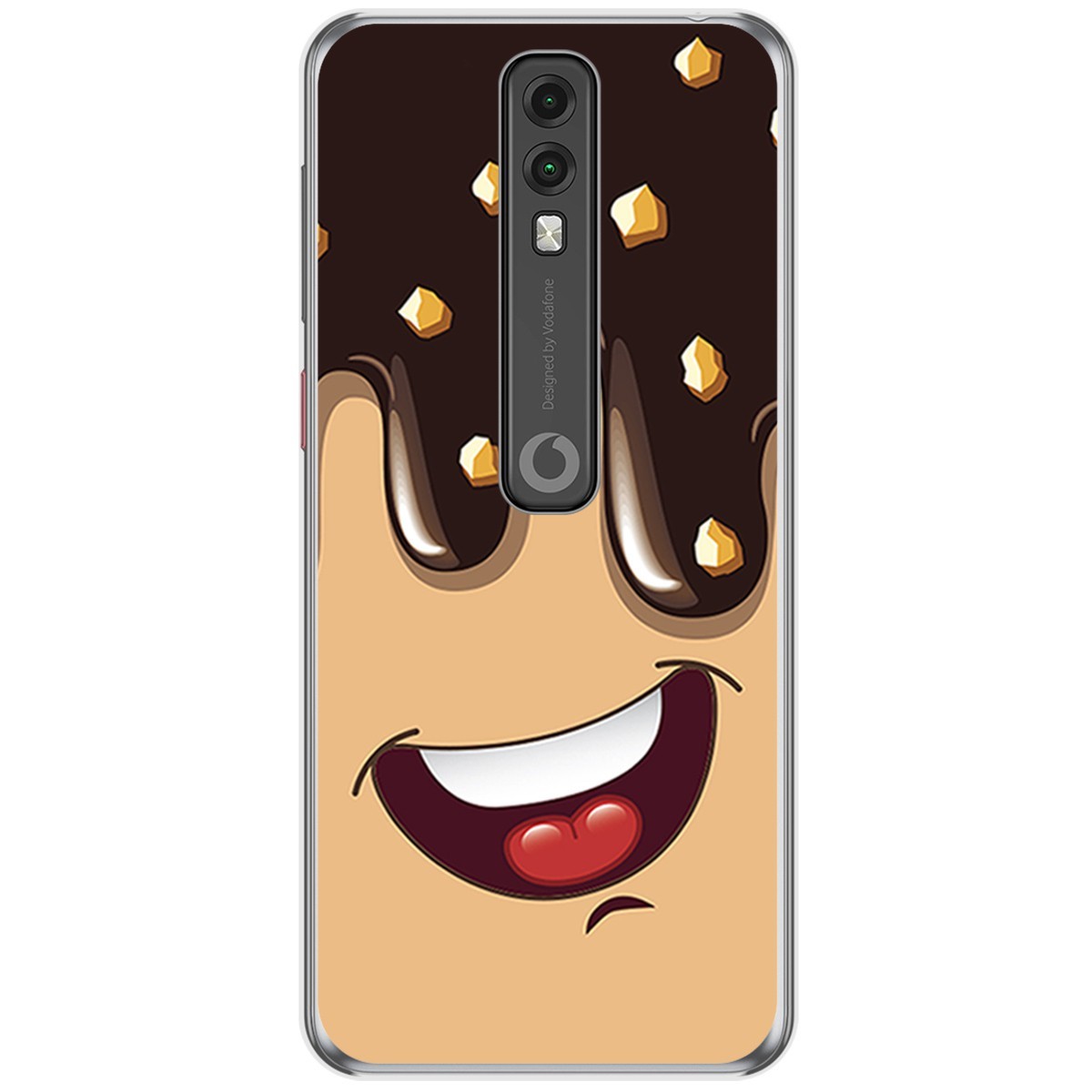 Funda Gel Tpu para Vodafone Smart V10 diseño Helado Chocolate Dibujos