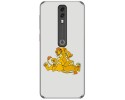 Funda Gel Tpu para Vodafone Smart V10 diseño Leones Dibujos