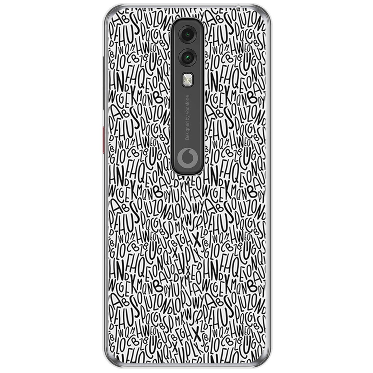 Funda Gel Tpu para Vodafone Smart V10 diseño Letras Dibujos