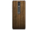Funda Gel Tpu para Vodafone Smart V10 diseño Madera Dibujos