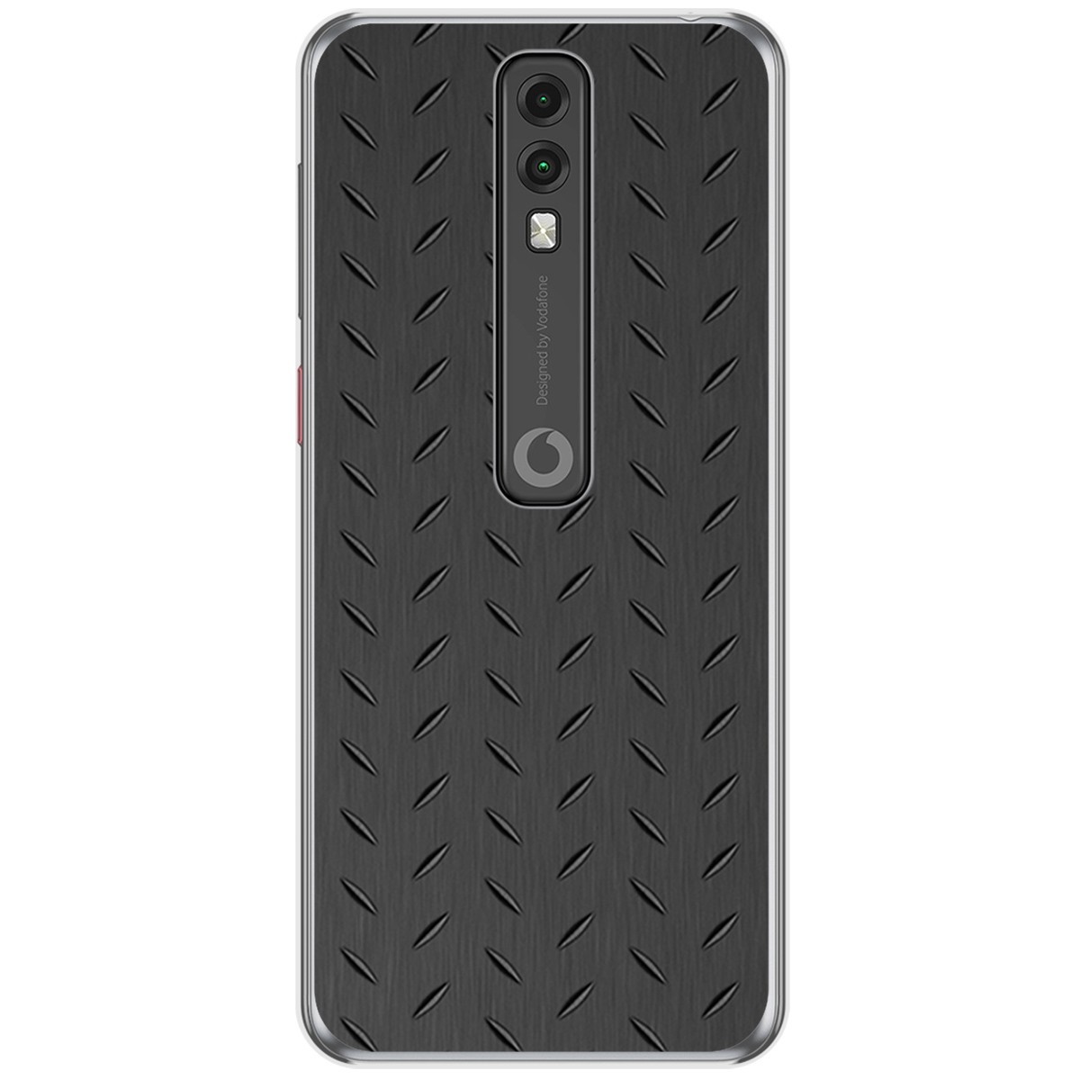 Funda Gel Tpu para Vodafone Smart V10 diseño Metal Dibujos
