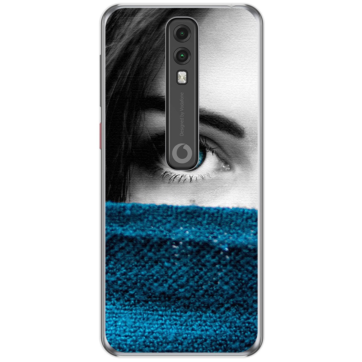 Funda Gel Tpu para Vodafone Smart V10 diseño Ojo Dibujos