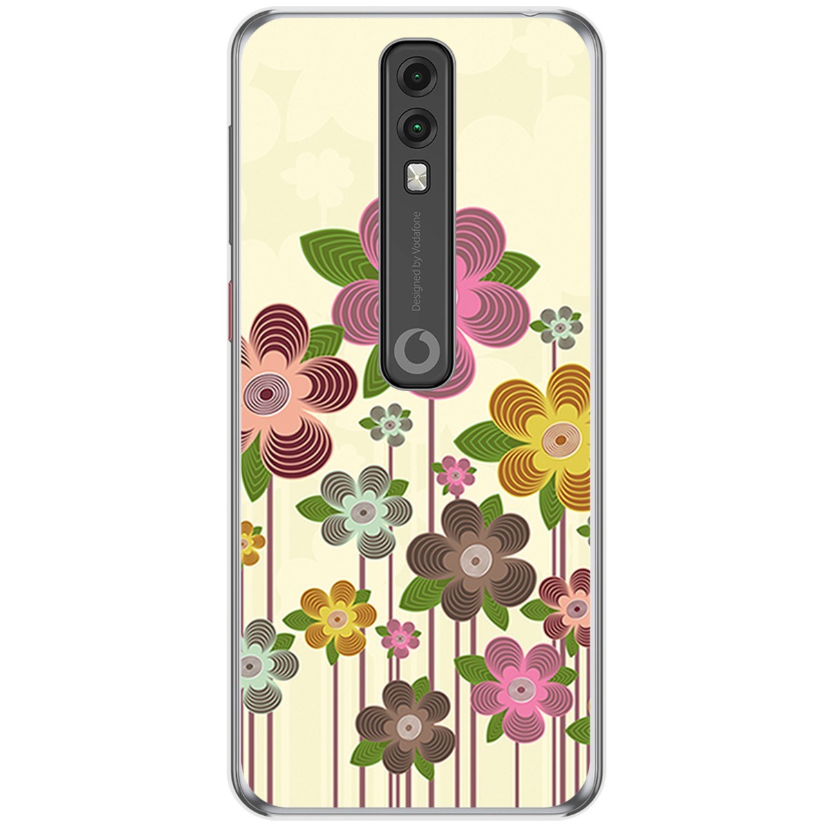 Funda Gel Tpu para Vodafone Smart V10 diseño Primavera En Flor Dibujos