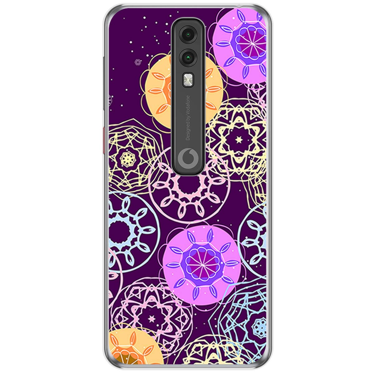 Funda Gel Tpu para Vodafone Smart V10 diseño Radial Dibujos