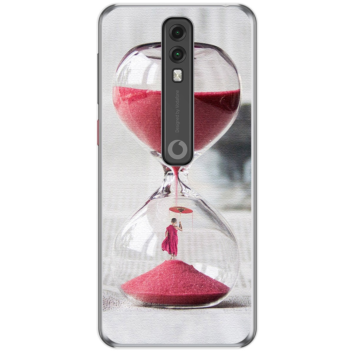 Funda Gel Tpu para Vodafone Smart V10 diseño Reloj Dibujos
