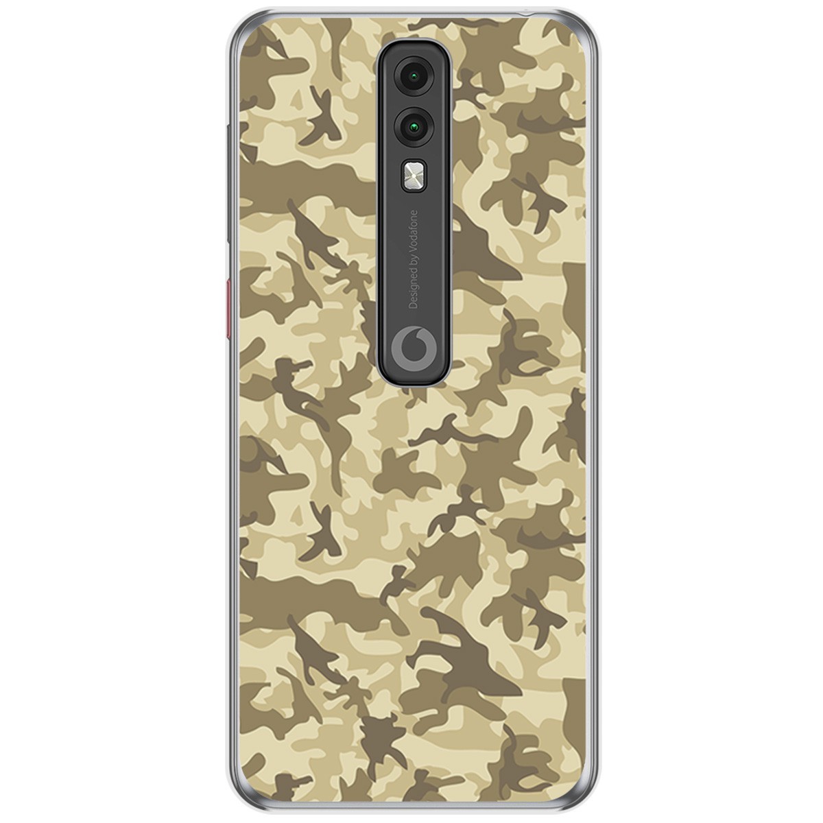 Funda Gel Tpu para Vodafone Smart V10 diseño Sand Camuflaje Dibujos