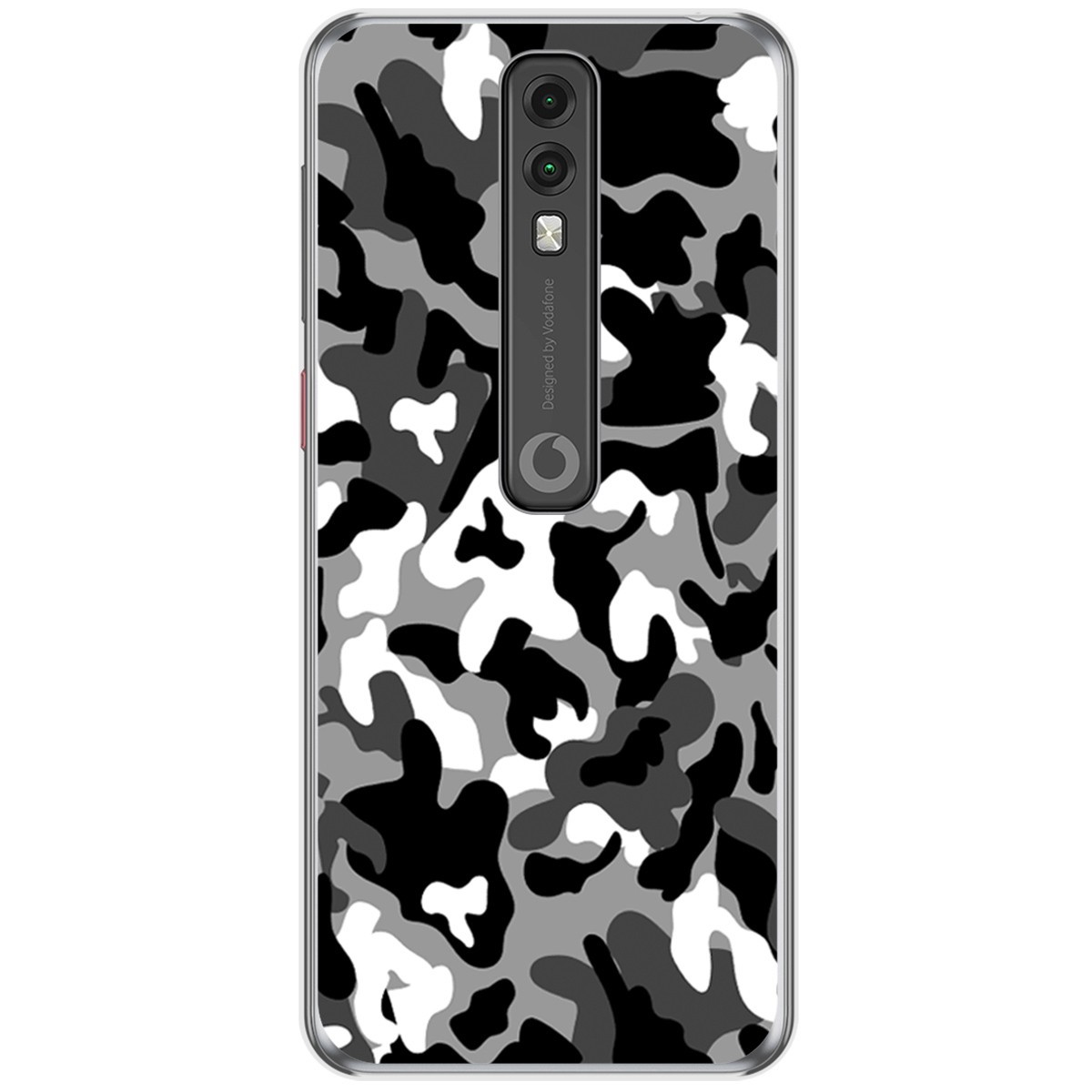 Funda Gel Tpu para Vodafone Smart V10 diseño Snow Camuflaje Dibujos
