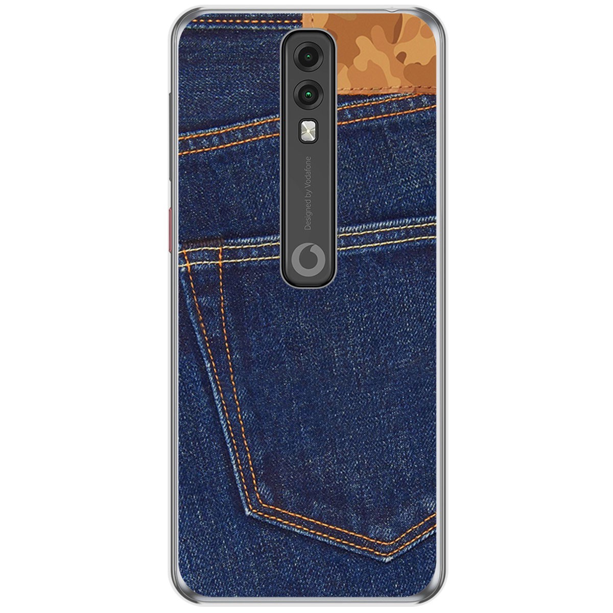 Funda Gel Tpu para Vodafone Smart V10 diseño Vaquero Dibujos