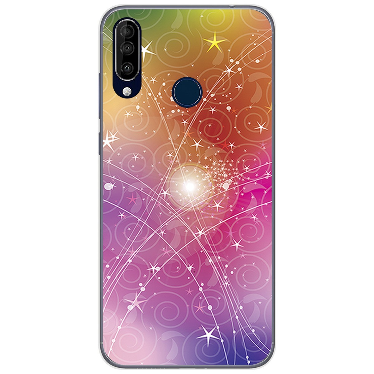 Funda Gel Tpu para Wiko View3 Pro diseño Abstracto Dibujos