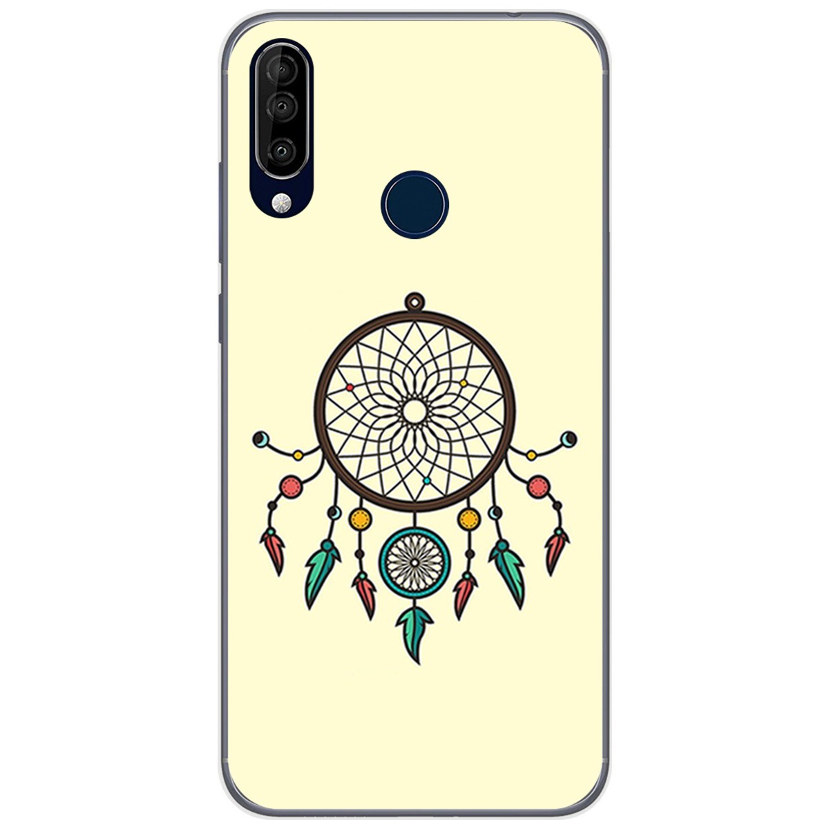 Funda Gel Tpu para Wiko View3 Pro diseño Atrapasueños Dibujos