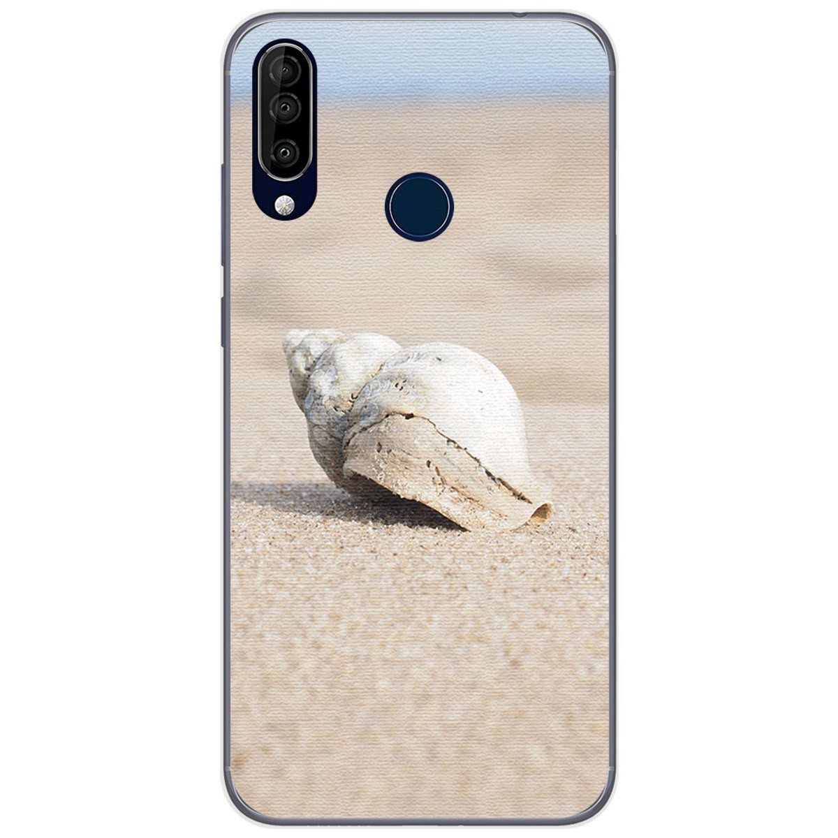 Funda Gel Tpu para Wiko View3 Pro diseño Concha Dibujos