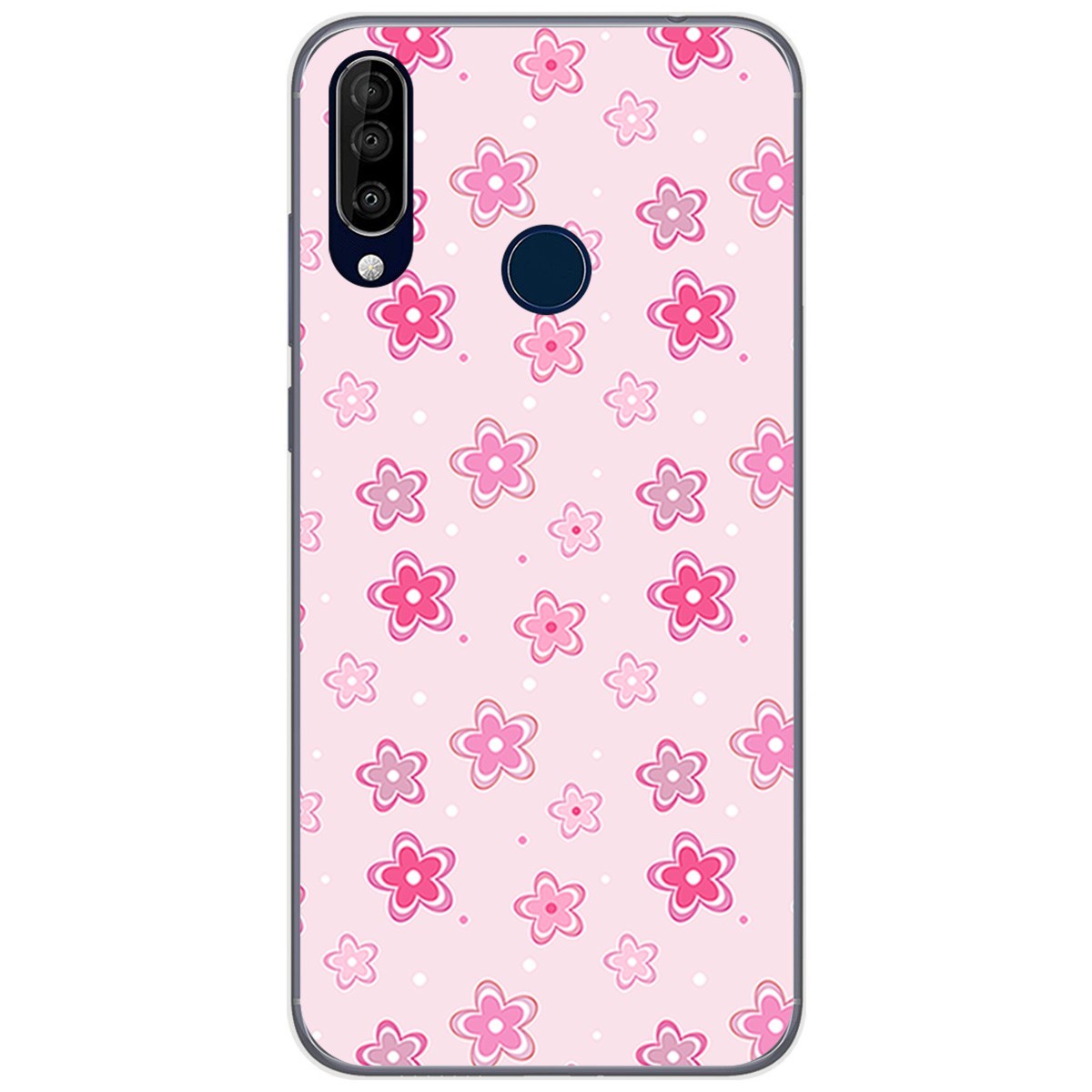 Funda Gel Tpu para Wiko View3 Pro diseño Flores Dibujos