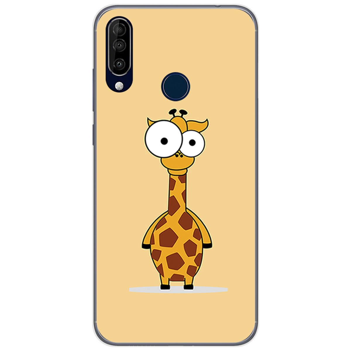 Funda Gel Tpu para Wiko View3 Pro diseño Jirafa Dibujos