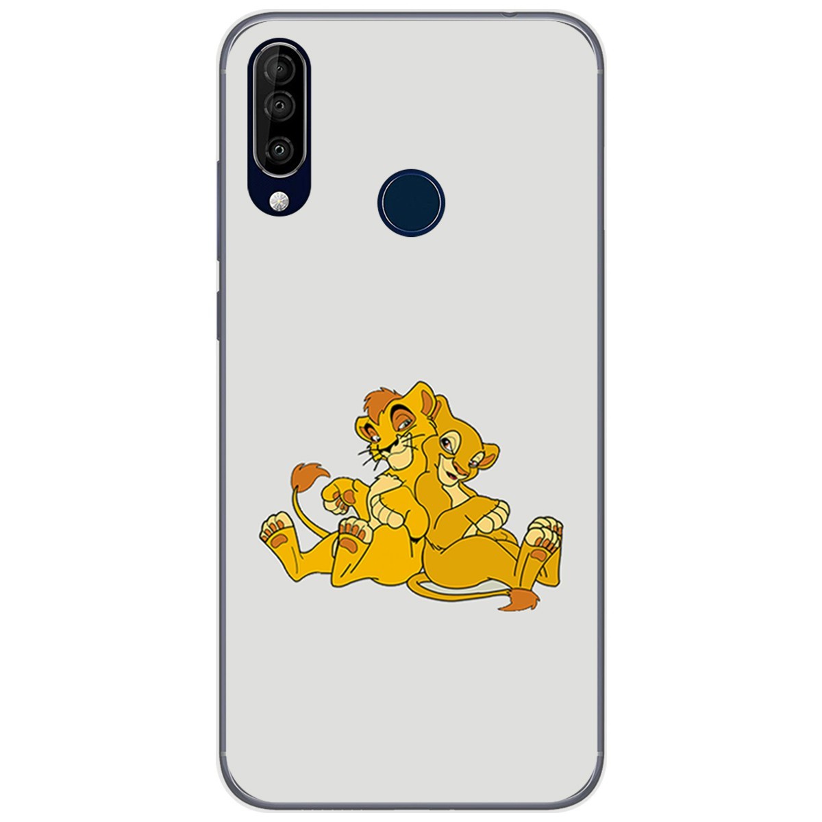 Funda Gel Tpu para Wiko View3 Pro diseño Leones Dibujos