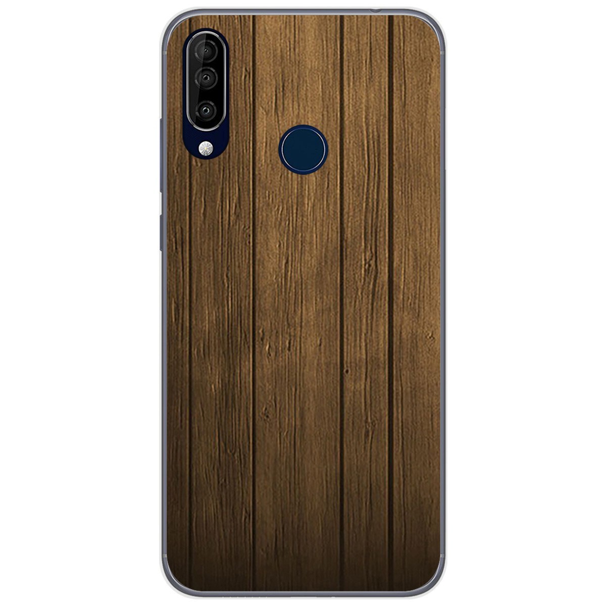 Funda Gel Tpu para Wiko View3 Pro diseño Madera Dibujos