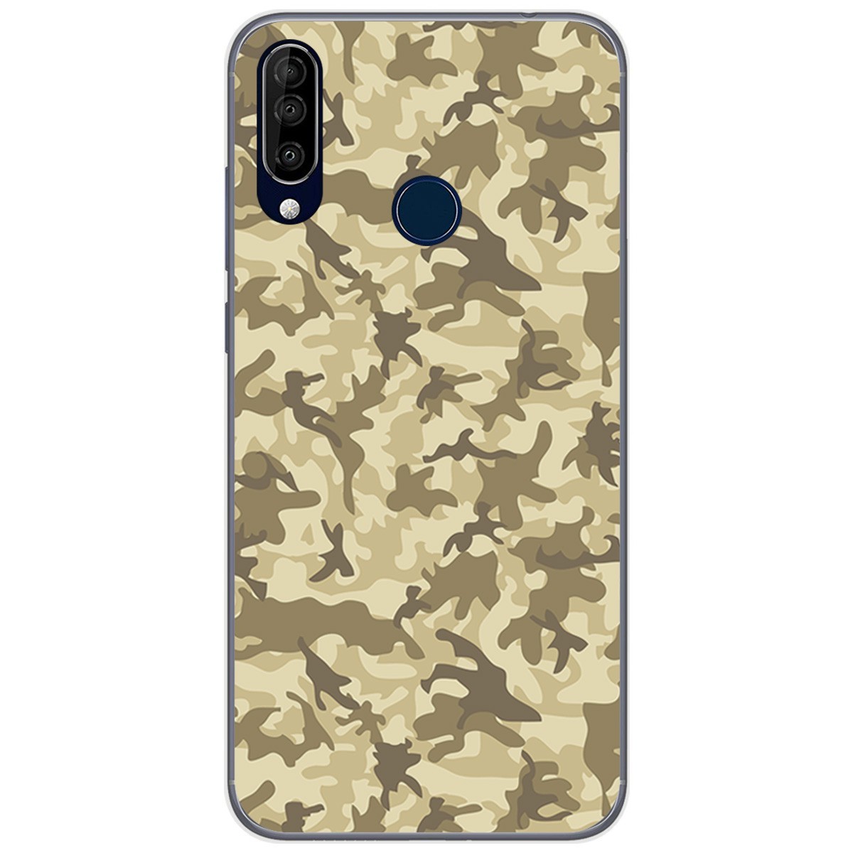 Funda Gel Tpu para Wiko View3 Pro diseño Sand Camuflaje Dibujos