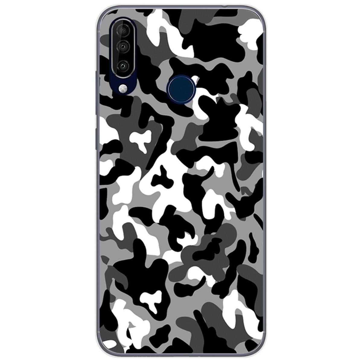 Funda Gel Tpu para Wiko View3 Pro diseño Snow Camuflaje Dibujos