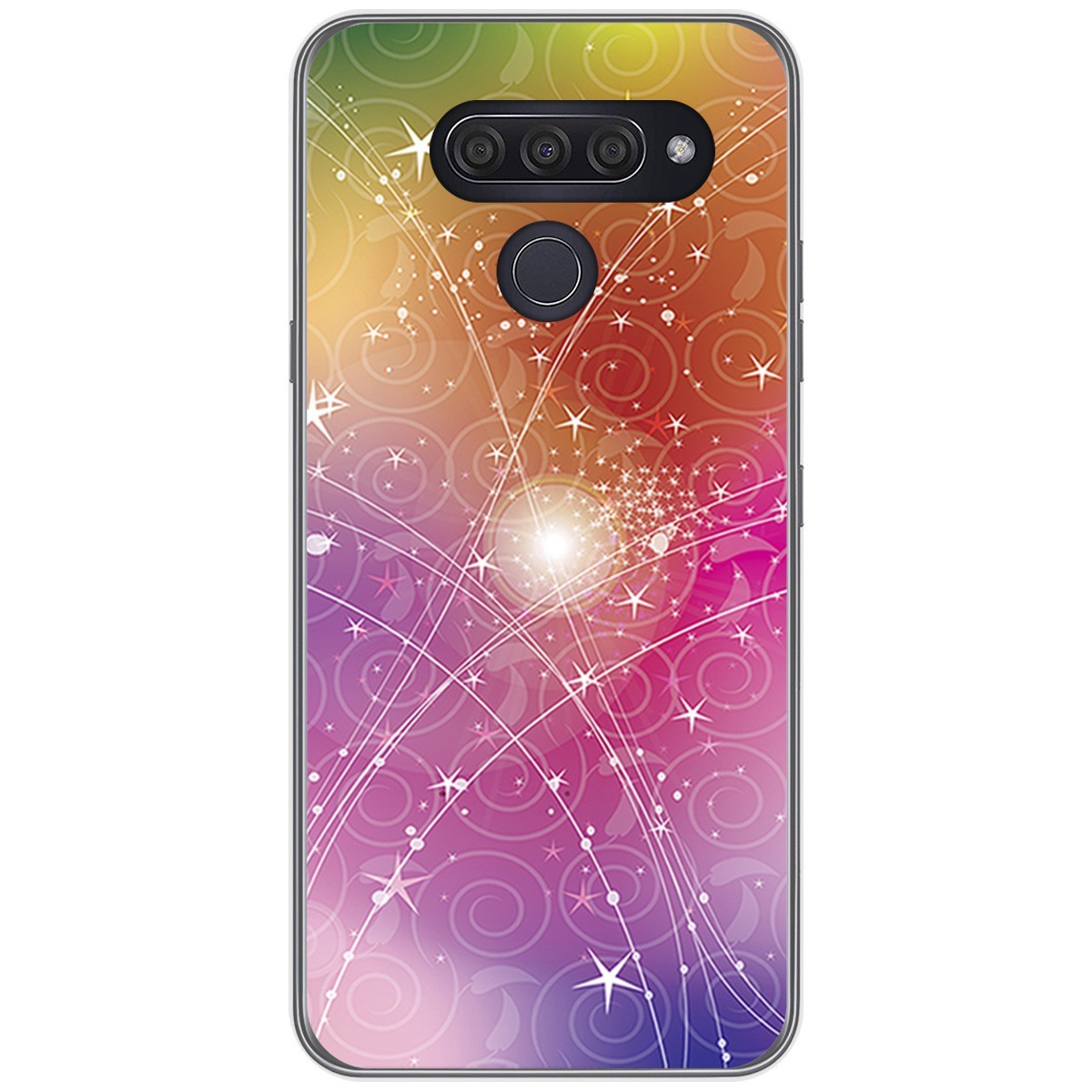 Funda Gel Tpu para Lg Q60 / K50 diseño Abstracto Dibujos