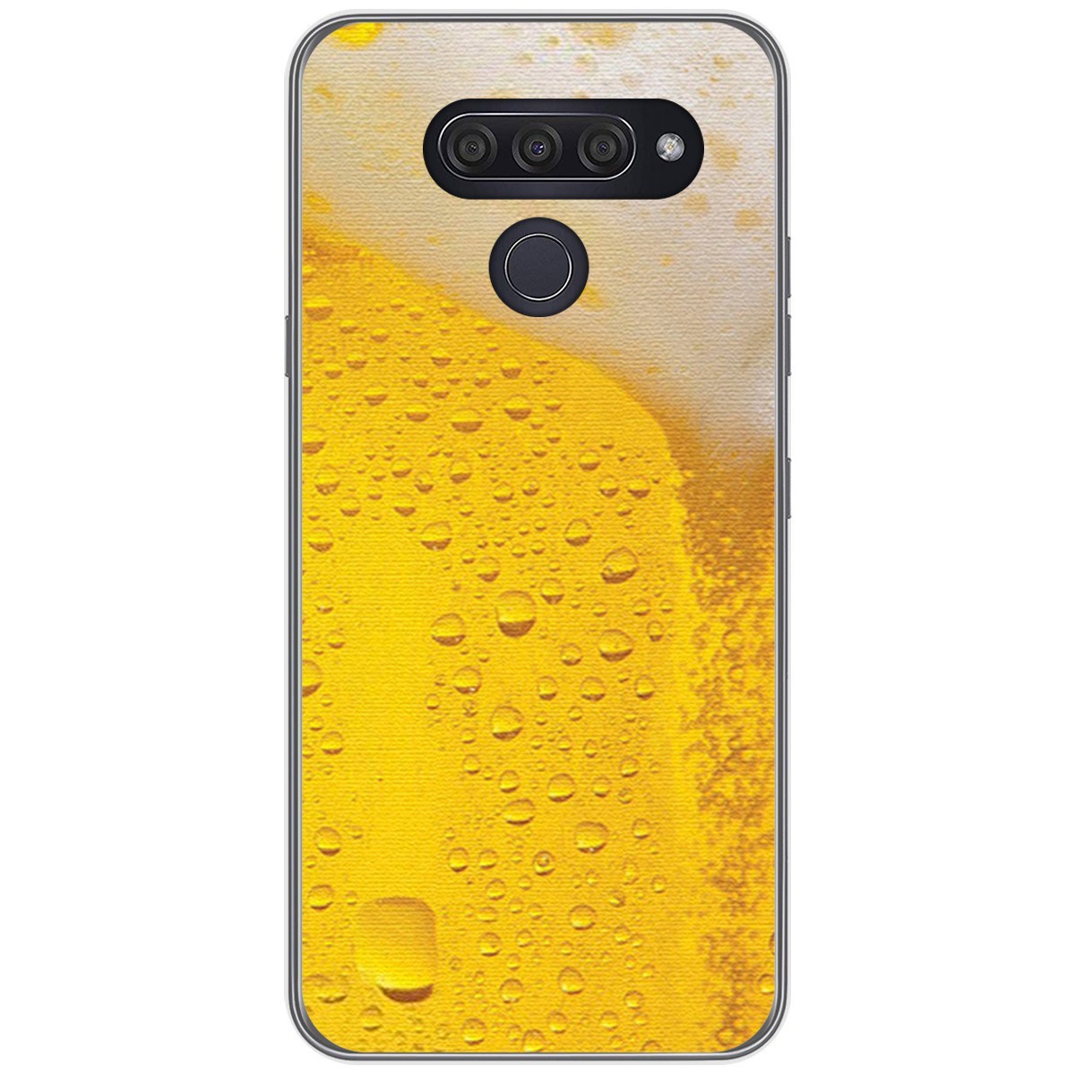 Funda Gel Tpu para Lg Q60 / K50 diseño Cerveza Dibujos