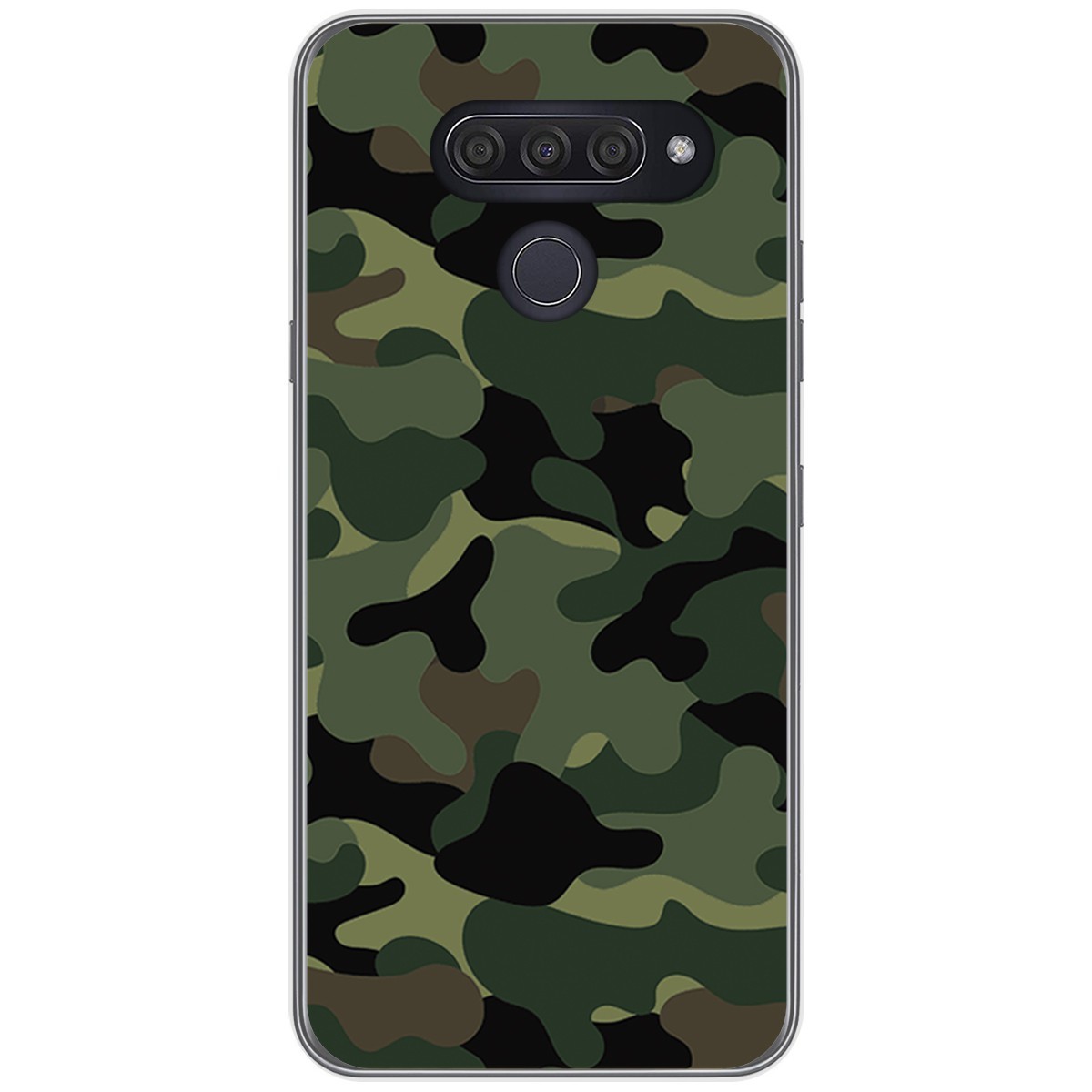 Funda Gel Tpu para Lg Q60 / K50 diseño Camuflaje Dibujos