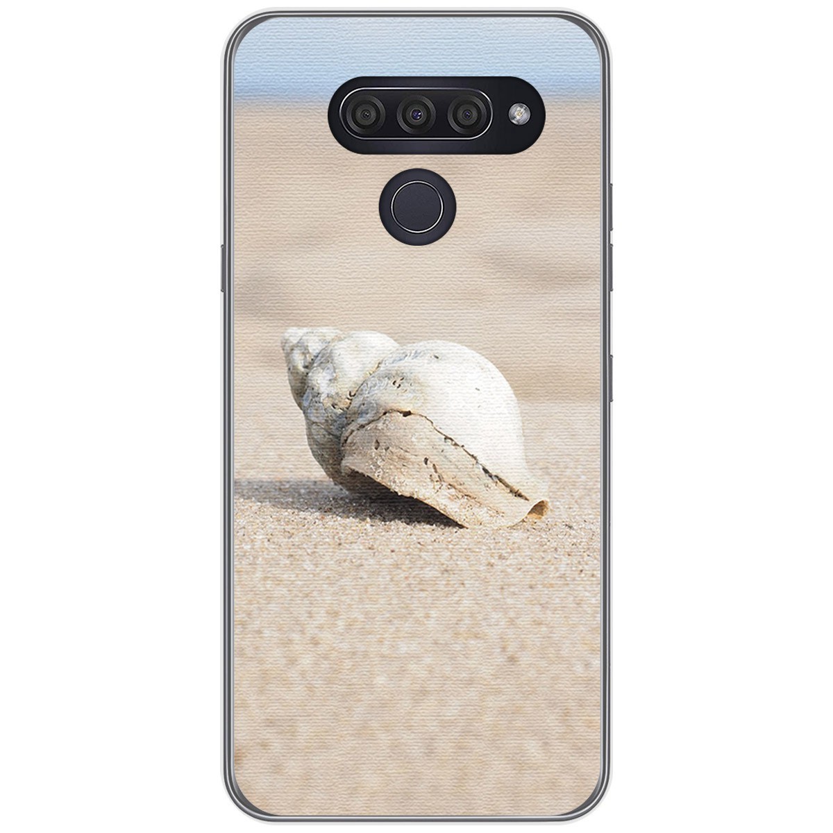 Funda Gel Tpu para Lg Q60 / K50 diseño Concha Dibujos