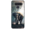 Funda Gel Tpu para Lg Q60 / K50 diseño Elefante Dibujos