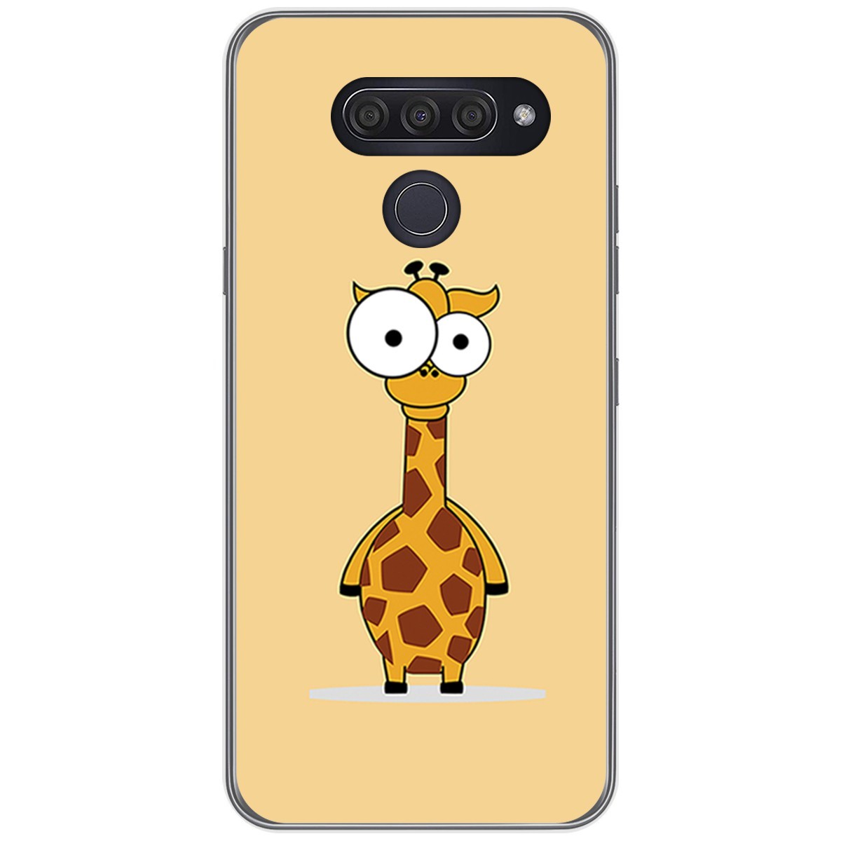 Funda Gel Tpu para Lg Q60 / K50 diseño Jirafa Dibujos