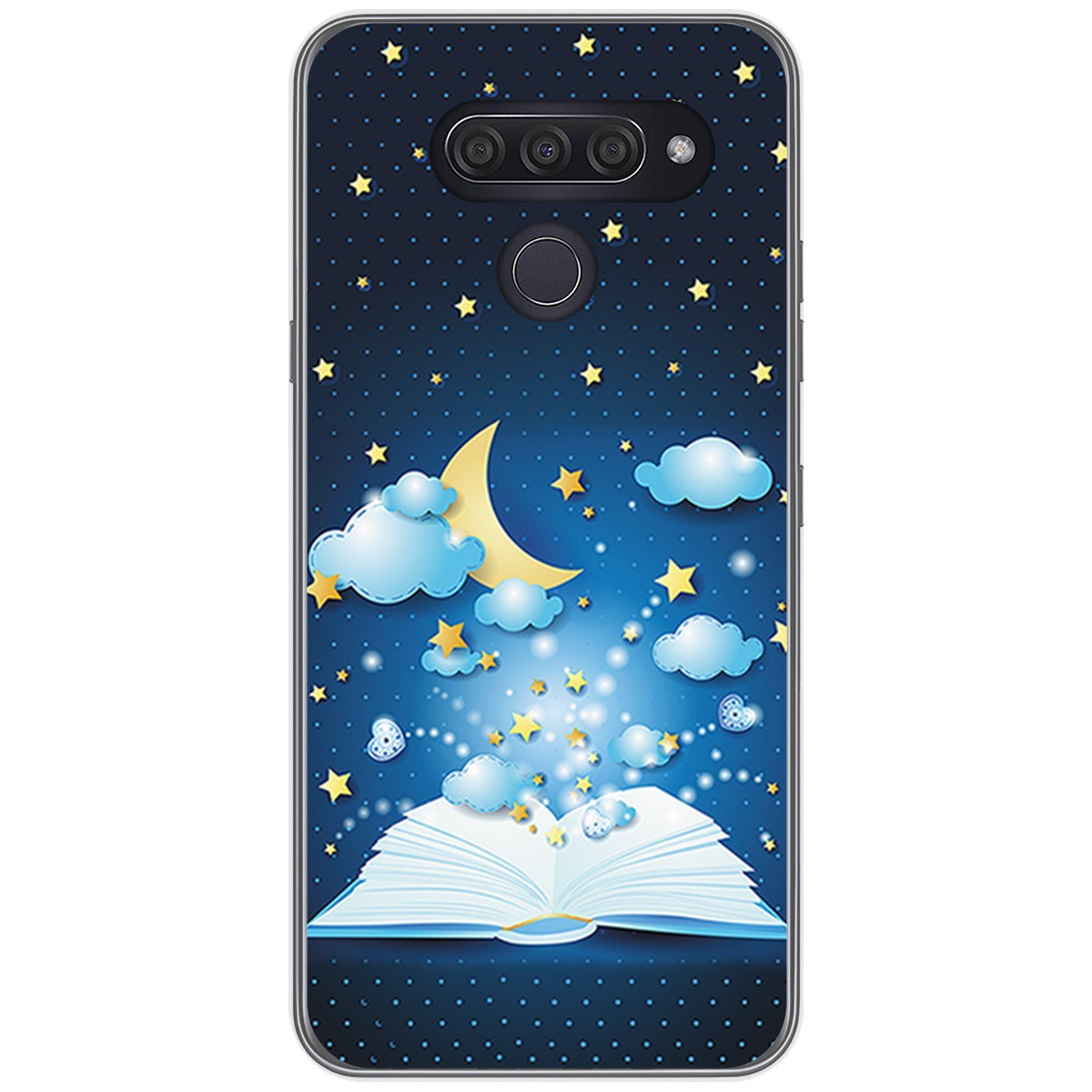 Funda Gel Tpu para Lg Q60 / K50 diseño Libro Cuentos Dibujos