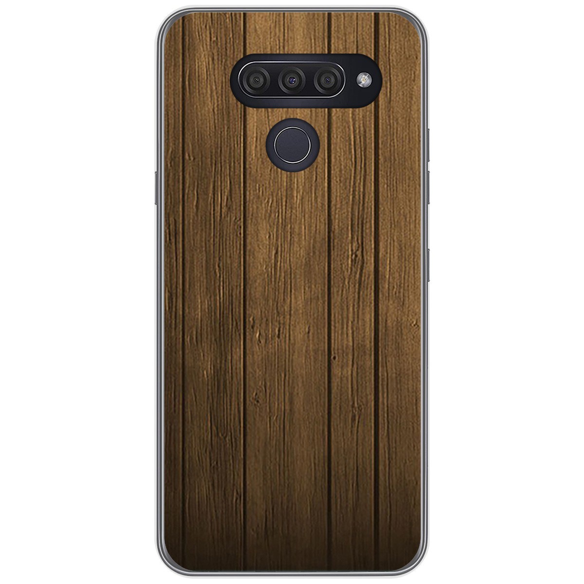Funda Gel Tpu para Lg Q60 / K50 diseño Madera Dibujos
