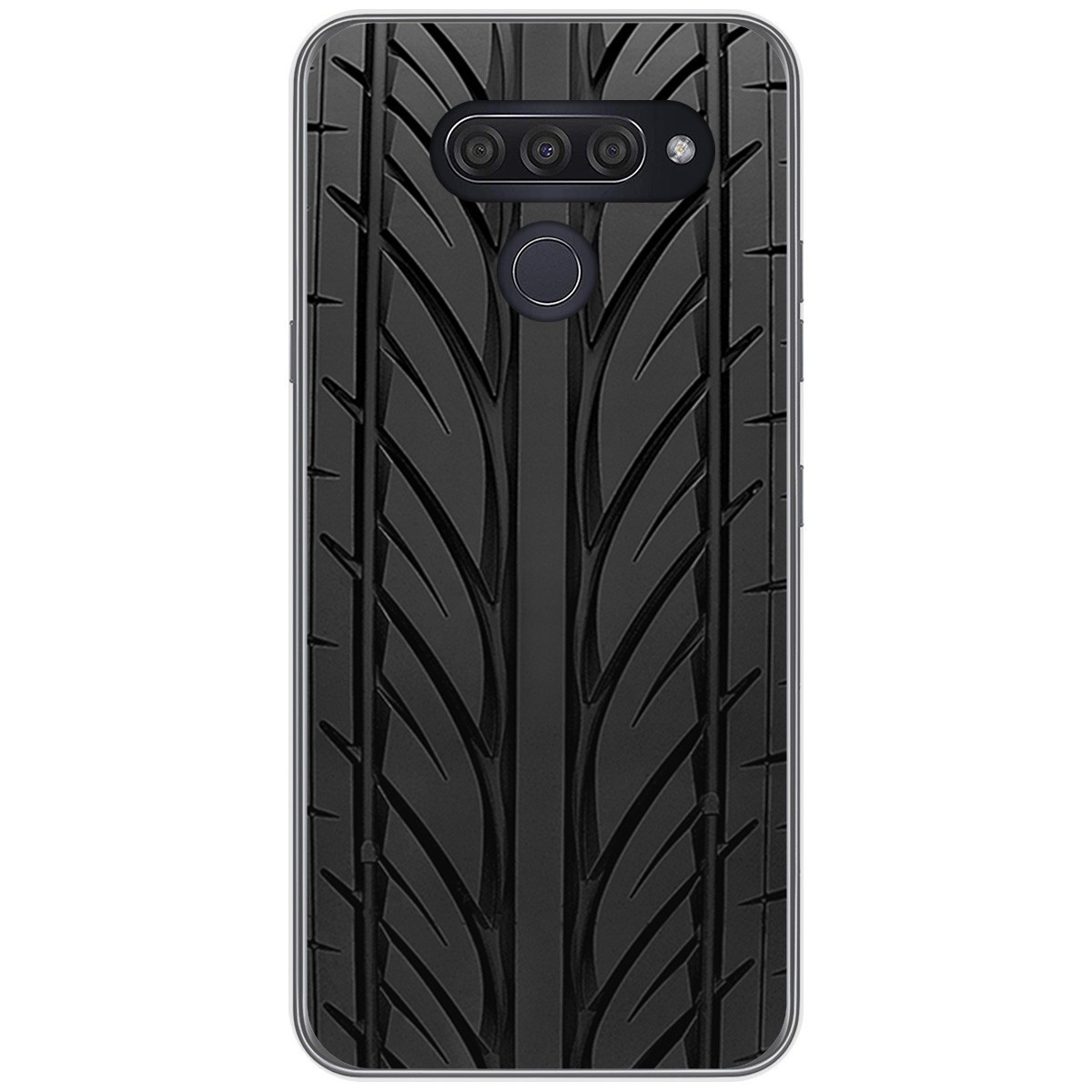Funda Gel Tpu para Lg Q60 / K50 diseño Neumatico Dibujos