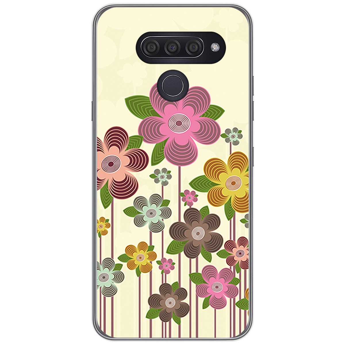 Funda Gel Tpu para Lg Q60 / K50 diseño Primavera En Flor Dibujos