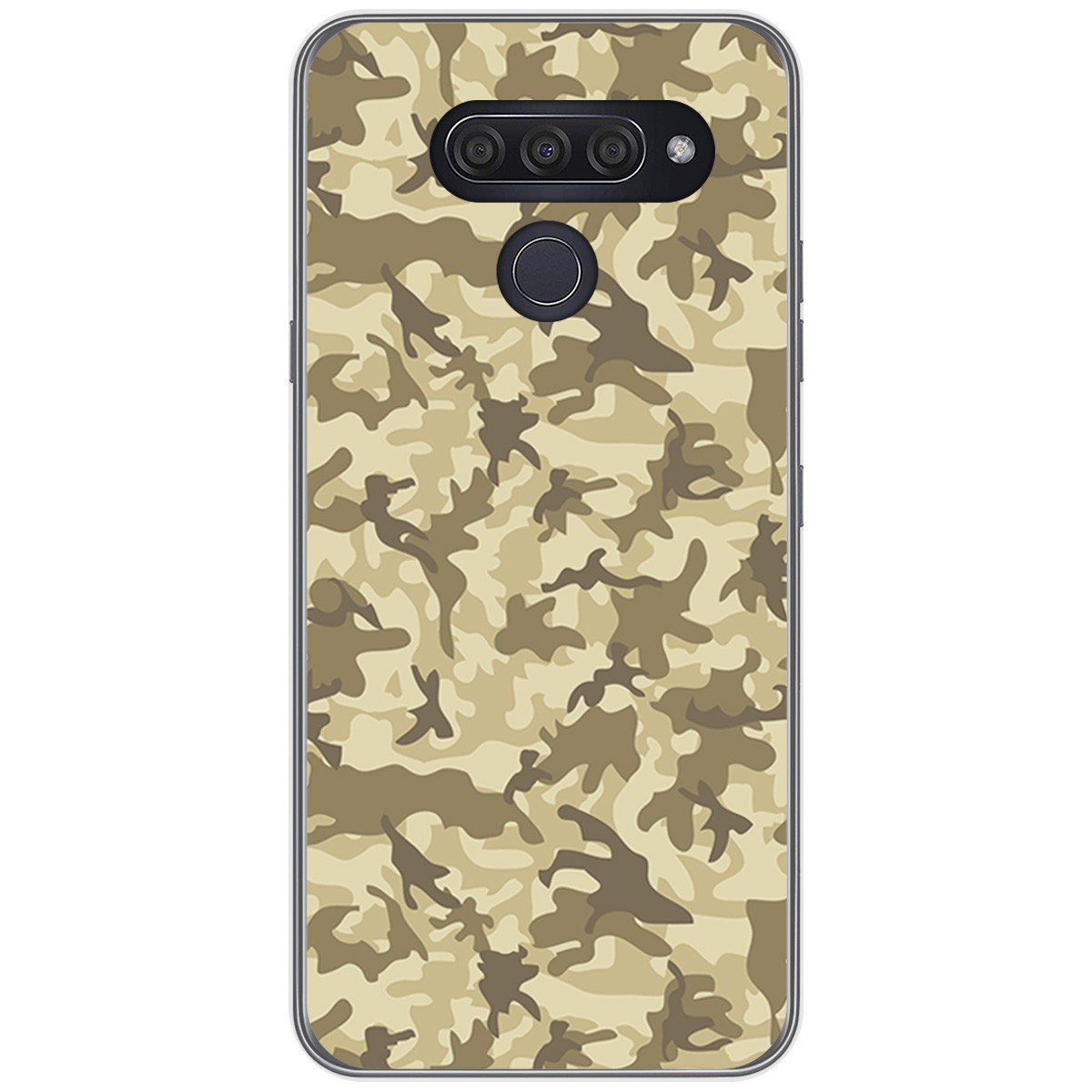 Funda Gel Tpu para Lg Q60 / K50 diseño Sand Camuflaje Dibujos