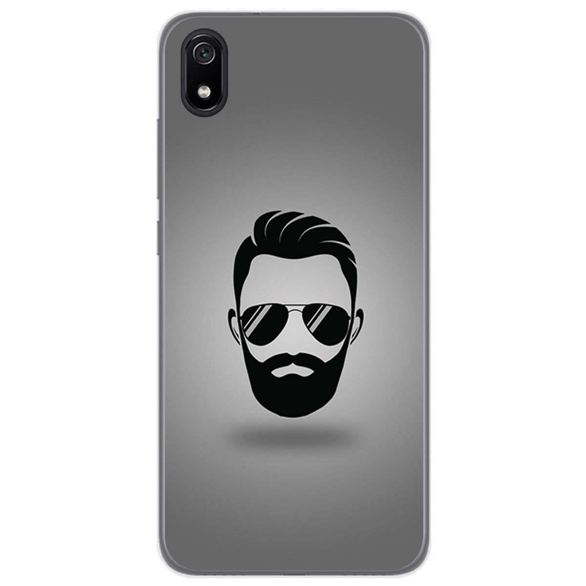 Funda Gel Tpu para Xiaomi Redmi 7A diseño Barba Dibujos