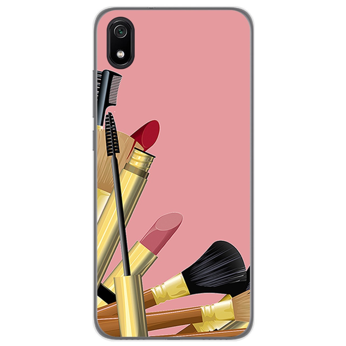 Funda Gel Tpu para Xiaomi Redmi 7A diseño Brochas Dibujos