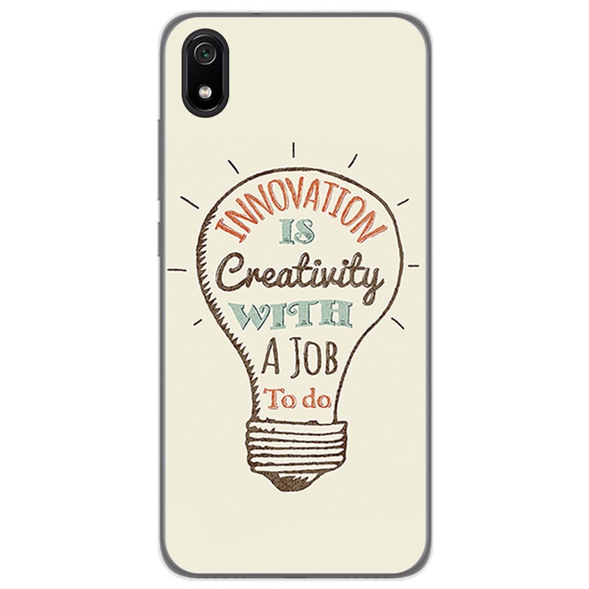 Funda Gel Tpu para Xiaomi Redmi 7A diseño Creativity Dibujos