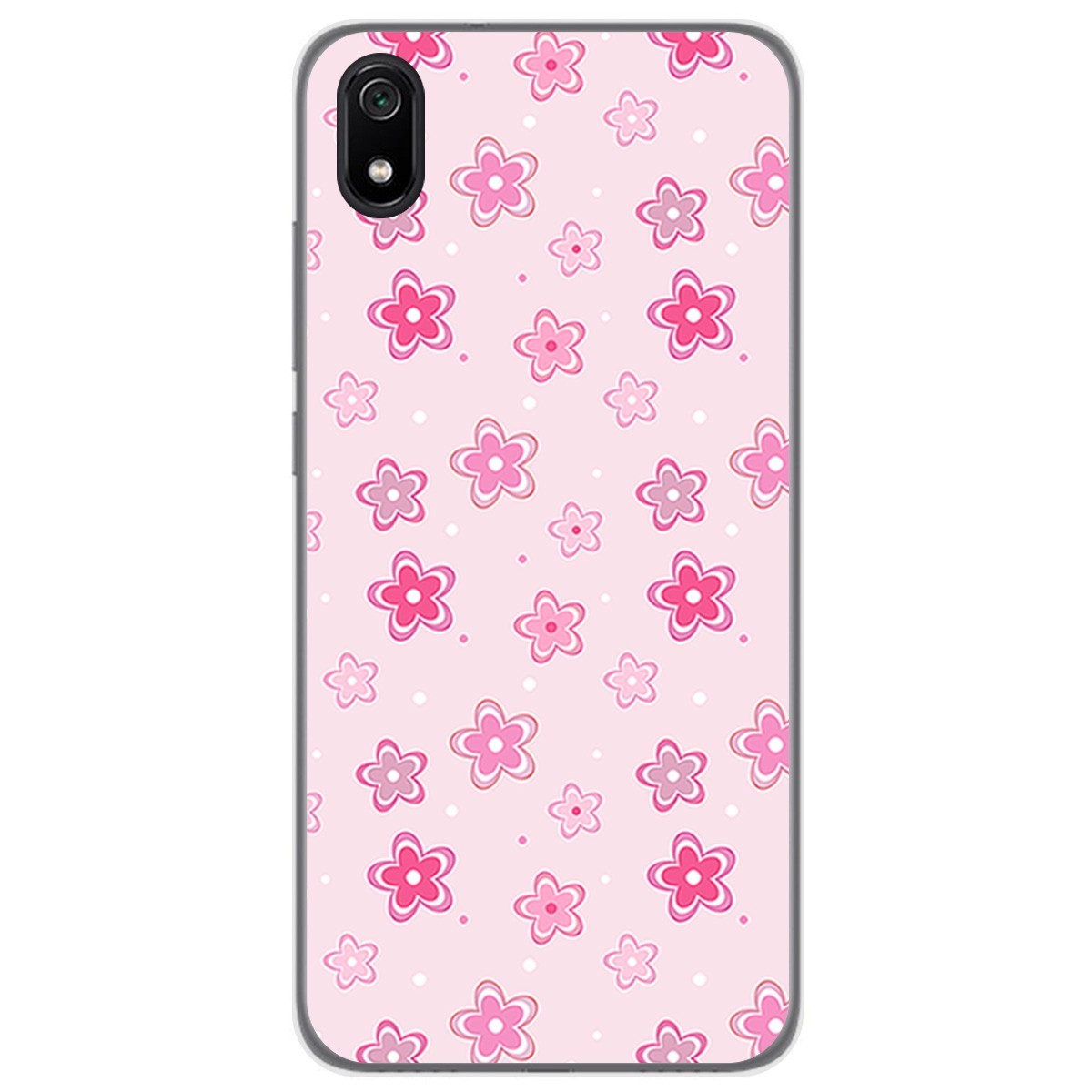 Funda Gel Tpu para Xiaomi Redmi 7A diseño Flores Dibujos