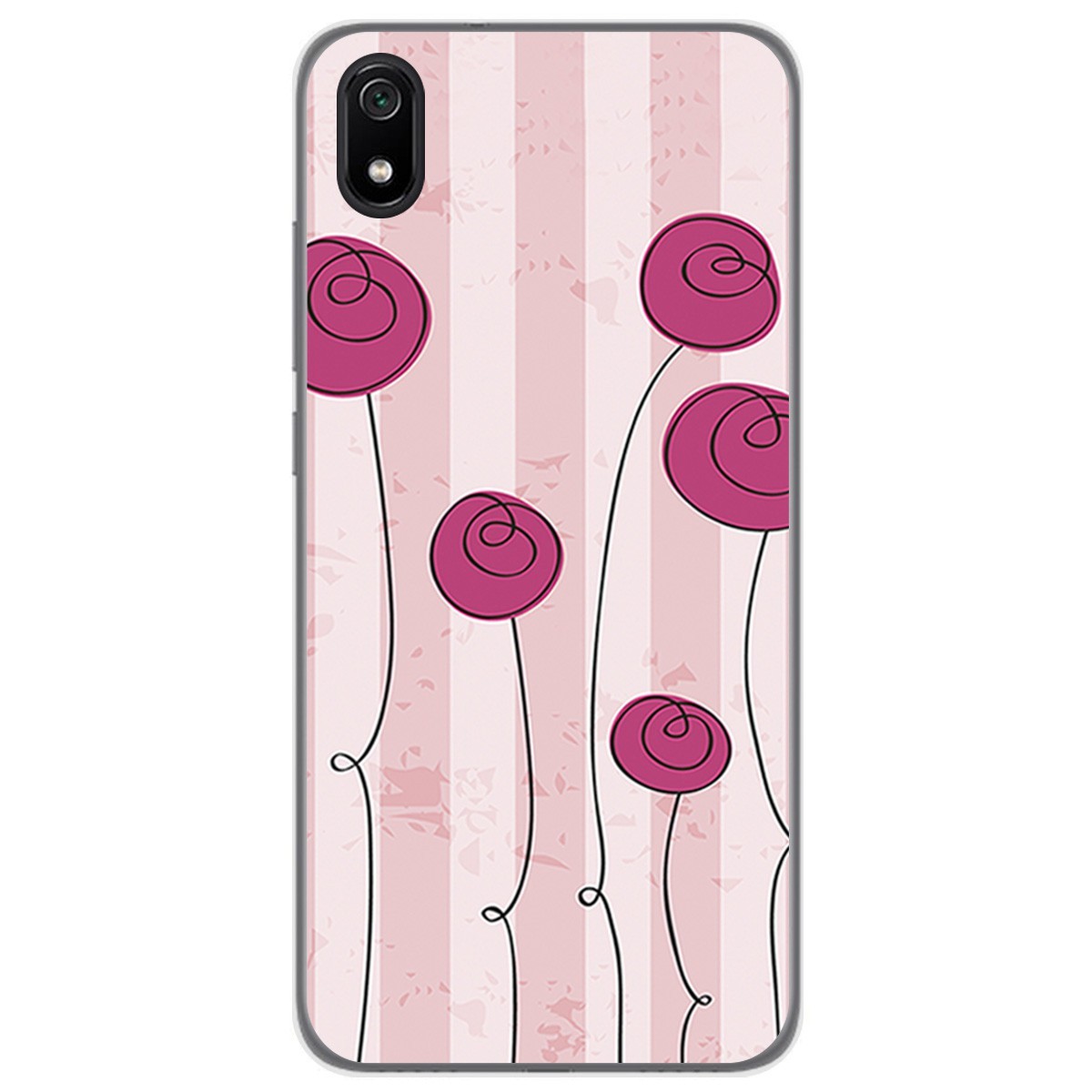 Funda Gel Tpu para Xiaomi Redmi 7A diseño Flores Vintage Dibujos