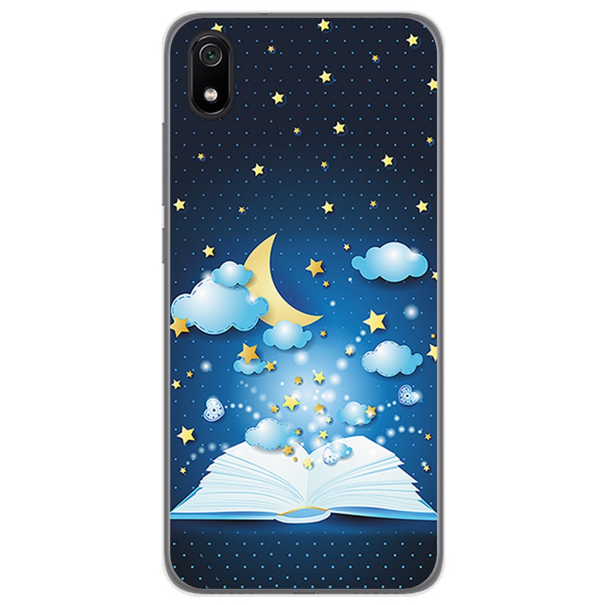 Funda Gel Tpu para Xiaomi Redmi 7A diseño Libro Cuentos Dibujos