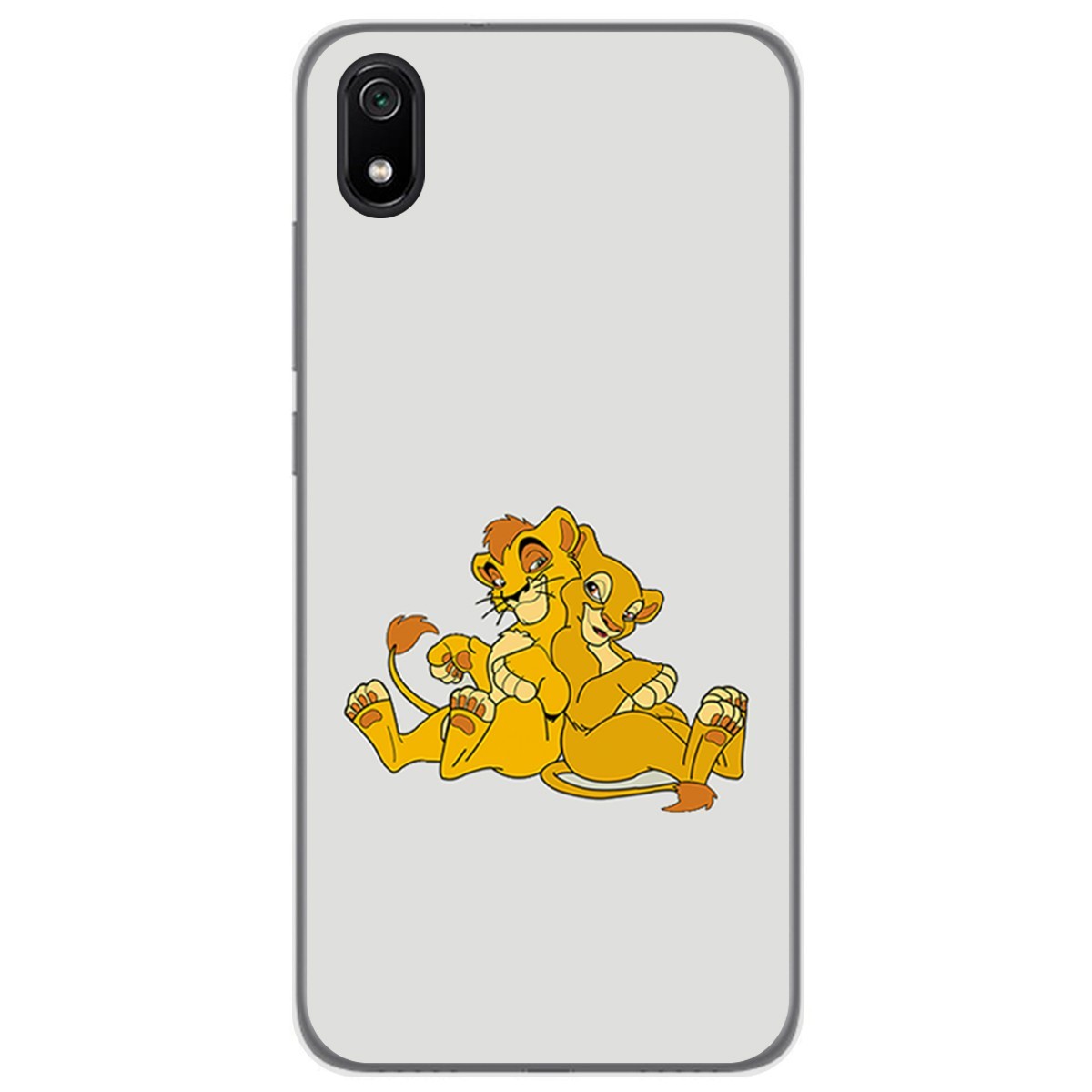 Funda Gel Tpu para Xiaomi Redmi 7A diseño Leones Dibujos