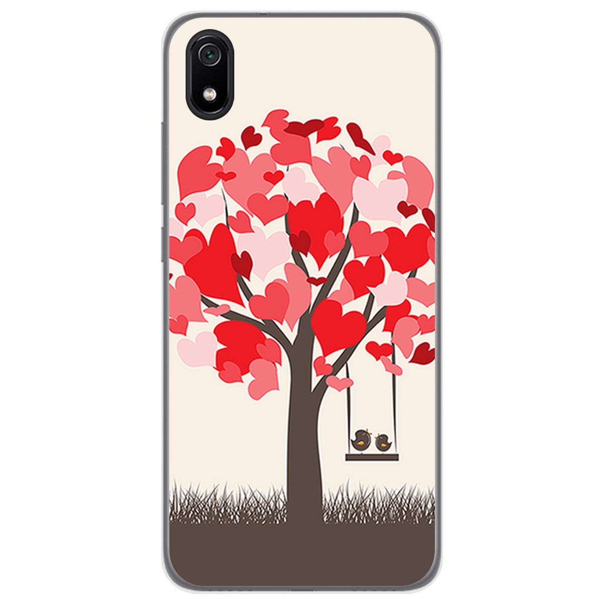 Funda Gel Tpu para Xiaomi Redmi 7A diseño Pajaritos Dibujos