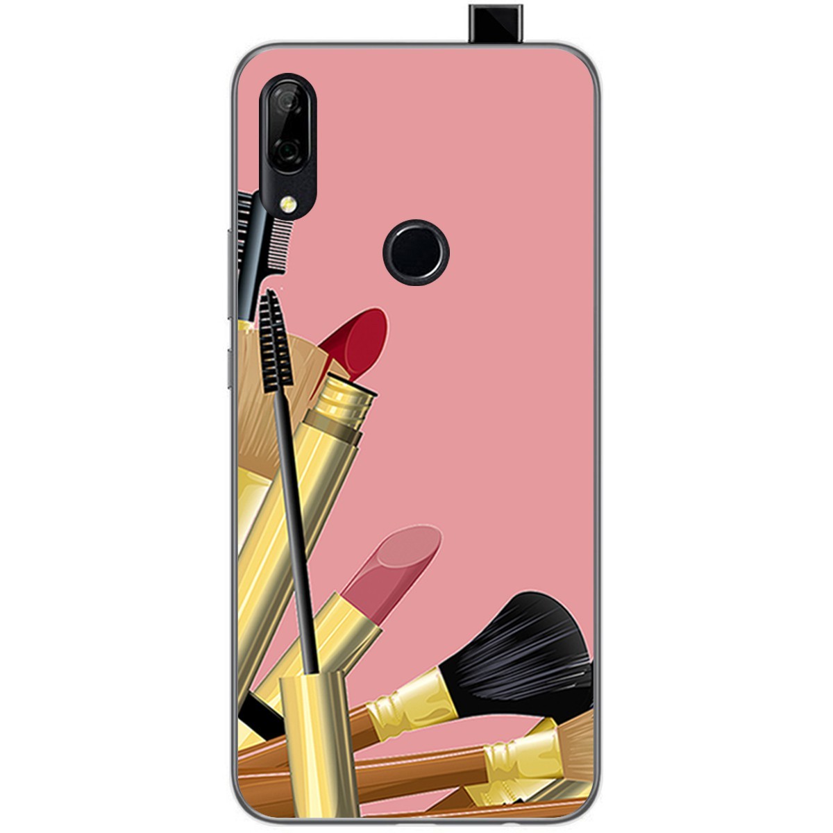 Funda Gel Tpu para Huawei P Smart Z diseño Brochas Dibujos