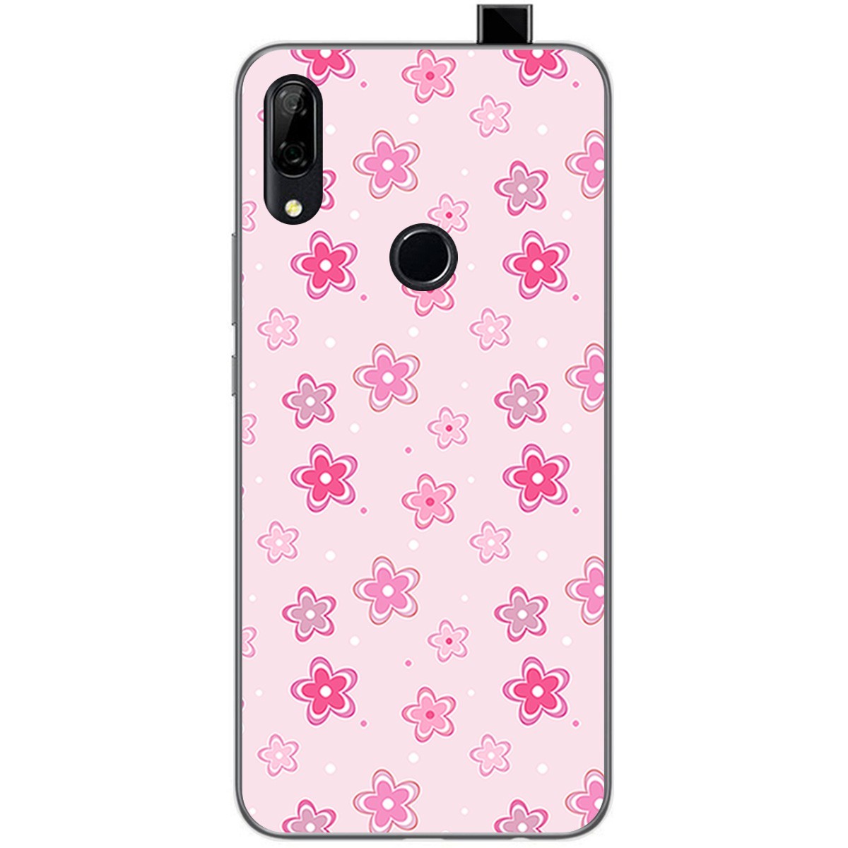 Funda Gel Tpu para Huawei P Smart Z diseño Flores Dibujos