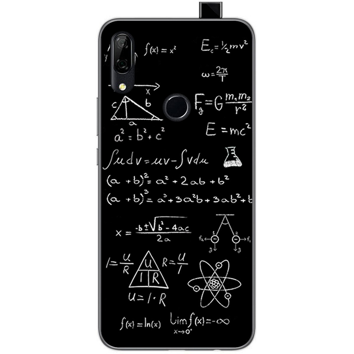 Funda Gel Tpu para Huawei P Smart Z diseño Formulas Dibujos